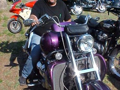 My Buddy Dan on his ride. Yes the little one runs.
