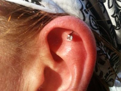 Look who got a new piercing at NRR meet-And-greet